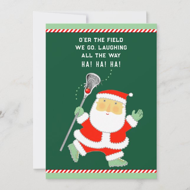 Lacrosse jul julkort (Framsida)
