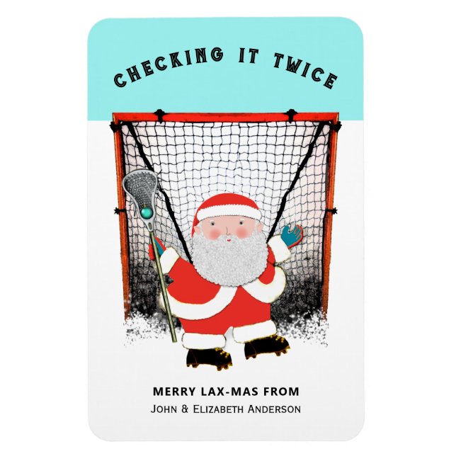 Lacrosse jul presentkort magnet (Vertikal)