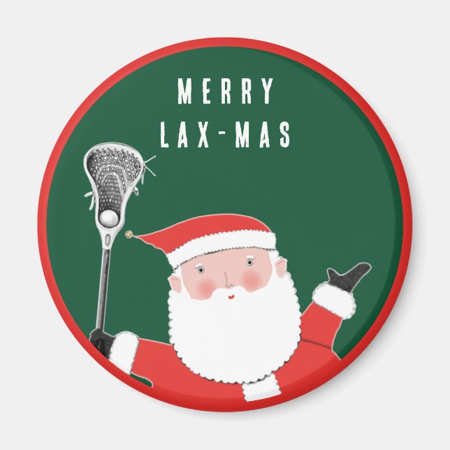 Lacrosse jul Stocking Stuffers Magnet (Framsidan)