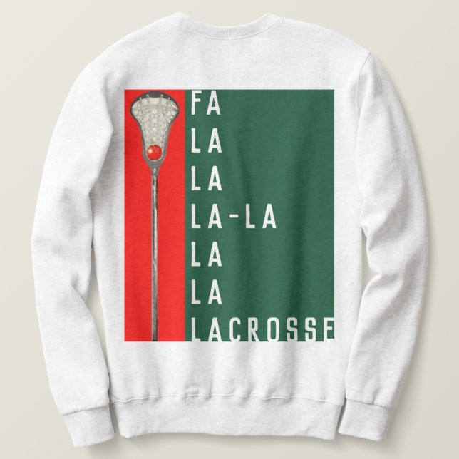 Lacrosse jul sweatshirt t shirt (Design baksida)