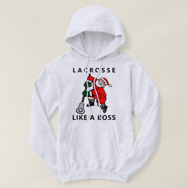 Lacrosse-julets Helgdag Hoodie (Design framsida)