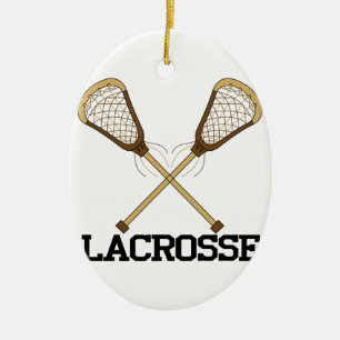 Lacrosse Julgransprydnad Keramik