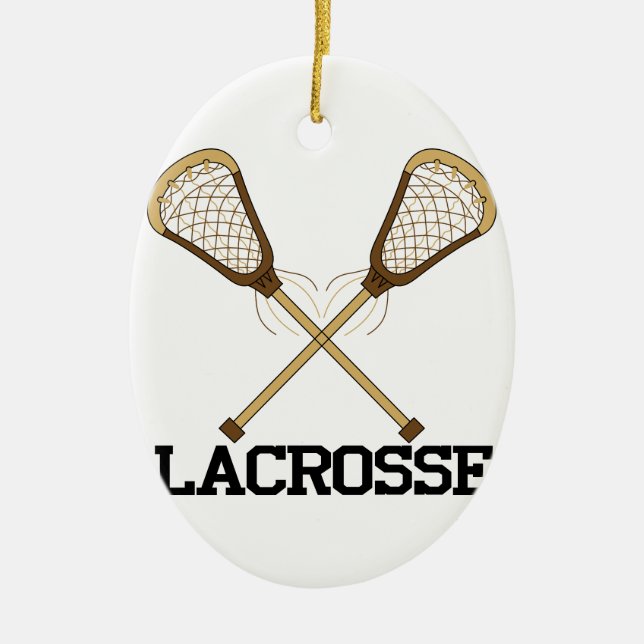 Lacrosse Julgransprydnad Keramik (Framsidan)