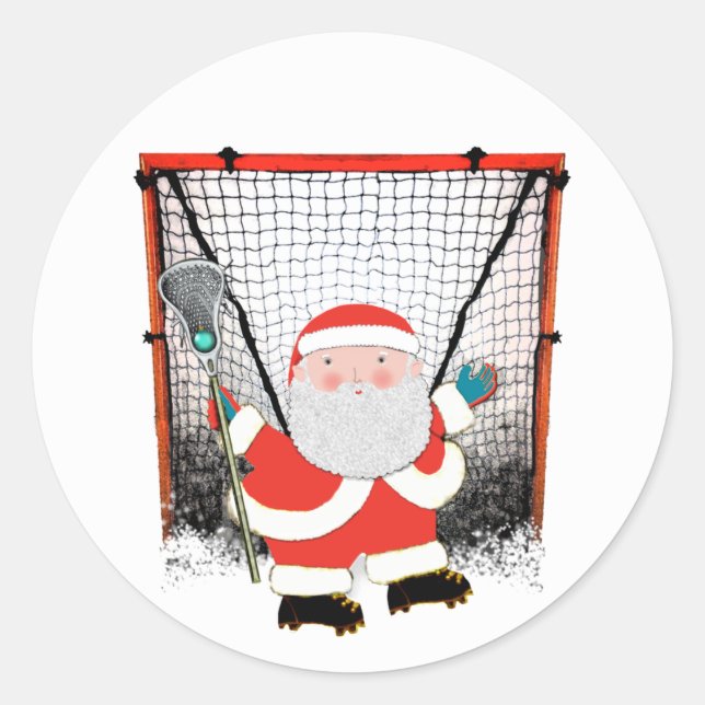 Lacrosse julhelg runt klistermärke (Framsida)