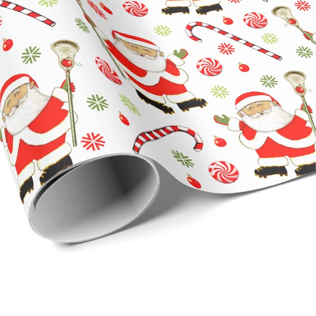 Lacrosse julklappsinslagningspapper presentpapper (Rullad Hörn)