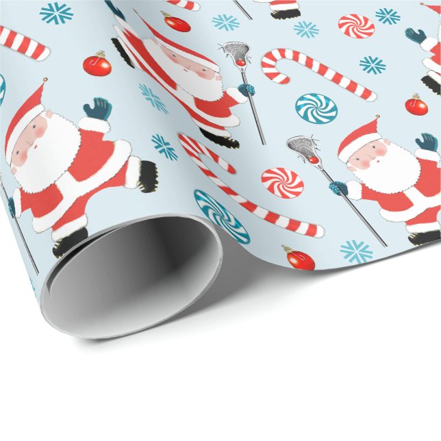 Lacrosse julklappspapper presentpapper (Rullad Hörn)