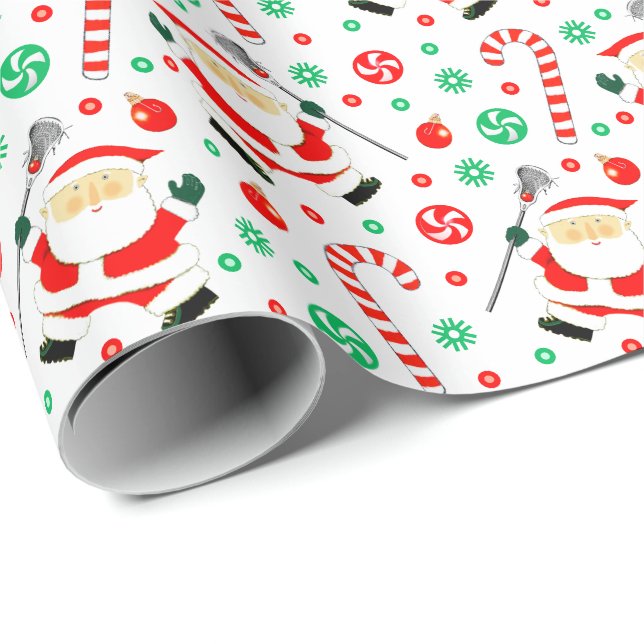 Lacrosse julklappspapper presentpapper (Rullad Hörn)