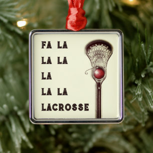 Lacrosse julkollektibil julgransprydnad metall