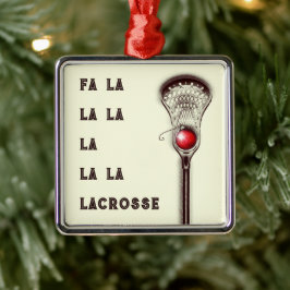 Lacrosse julkollektibil julgransprydnad metall