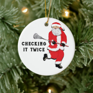 Lacrosse julkollektion julgransprydnad keramik