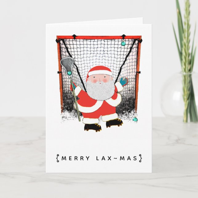 Lacrosse julkort helgkort (Framsida)