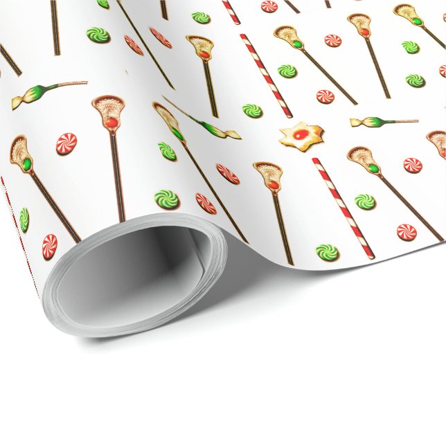 Lacrosse julpresent presentpapper (Rullad Hörn)