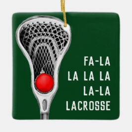 Lacrosse julpresenter julgransprydnad keramik