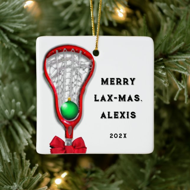 Lacrosse julpresenter julgransprydnad keramik (Träd)