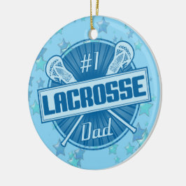 Lacrosse-julprydnad, #1 Lax Pappa Julgransprydnad Keramik