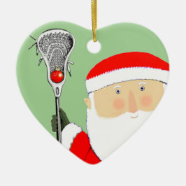 Lacrosse-jultomten Julgransprydnad Keramik