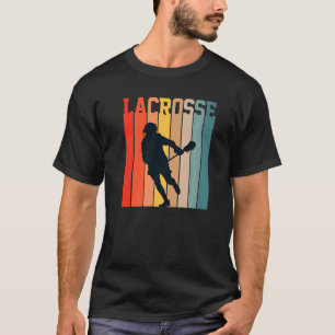 Lacrosse Kärlek Lax Sport Players Teams Coach Retr T Shirt