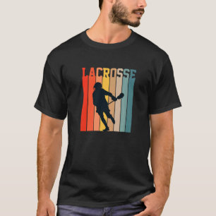 Lacrosse Kärlek Lax Sport Players Teams Coach Retr T Shirt