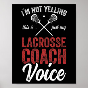 Lacrosse LAX American Flagga Poster