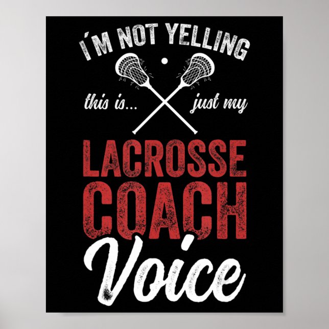 Lacrosse LAX American Flagga Poster (Framsidan)