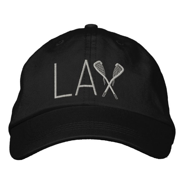 Lacrosse LAX Embroized Lacrosse Sticks Cap Broderad Keps (Framsida)