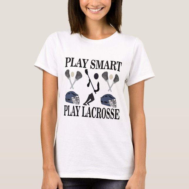 Lacrosse Lax Mamma Spelare T Shirt (Framsida)
