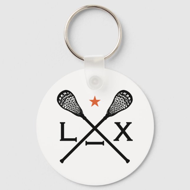 Lacrosse Lax Nyckelring (Framsida)