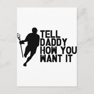Lacrosse Lax pappa Vykort