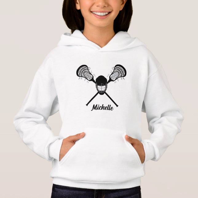 Lacrosse Lax Personlig Namn T Shirt (Framsida)