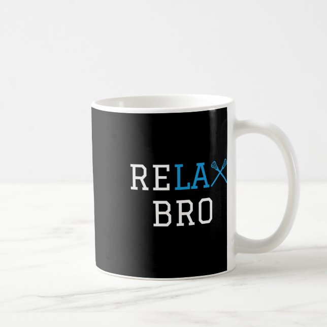 Lacrosse - Lax - Slappna av Bro Kaffemugg (Höger)