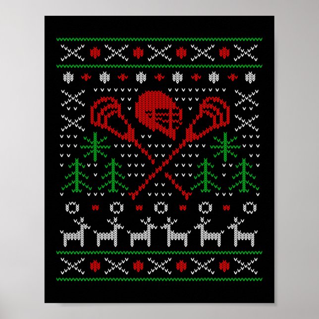 Lacrosse Lax Ugly jul Poster (Framsidan)