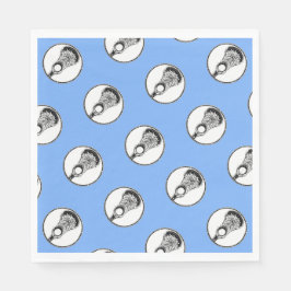 Lacrosse Light blue Party Pappersservett