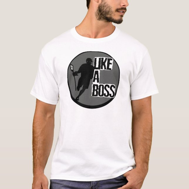 Lacrosse LikeABoss Tee Shirt (Framsida)