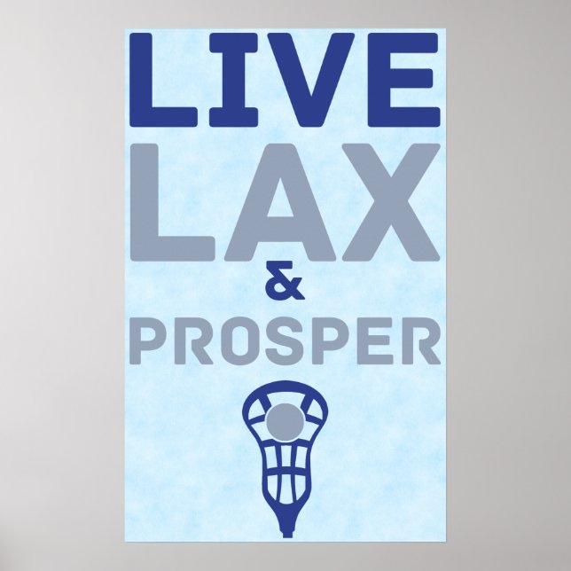 Lacrosse Live LAX och Prosper Art Poster (Framsidan)