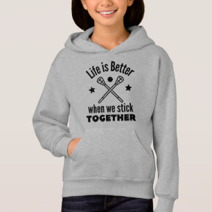 Lacrosse: Livet är bättre när vi håller ihop. T Shirt