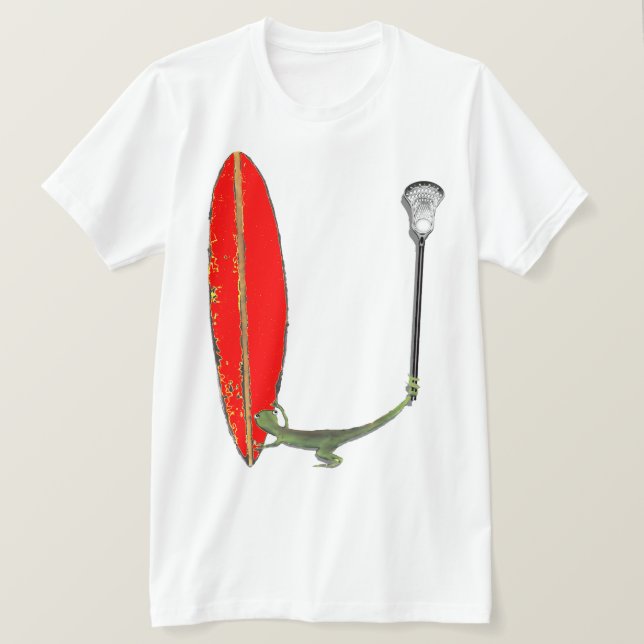 Lacrosse Lizard T Shirt (Design framsida)