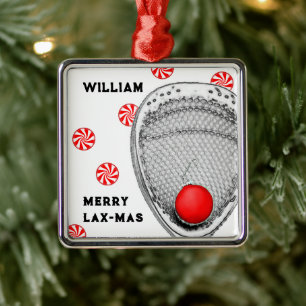 Lacrosse Målvakt Jul Julgransprydnad Metall