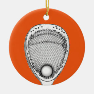 Lacrosse Målvakt Julgransprydnad Keramik
