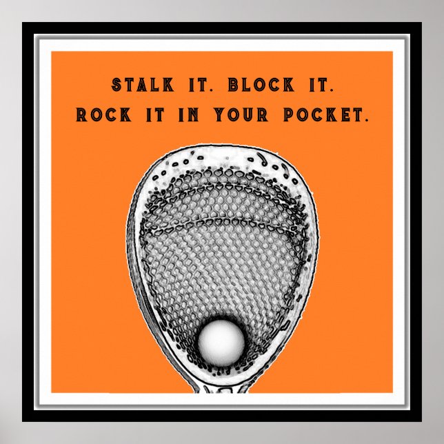 Lacrosse Målvakt Poster (Framsidan)