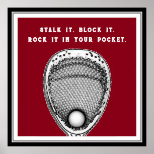 Lacrosse Målvakt Poster