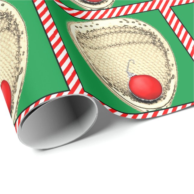Lacrosse Målvakts Julpresent Presentpapper (Rullad Hörn)