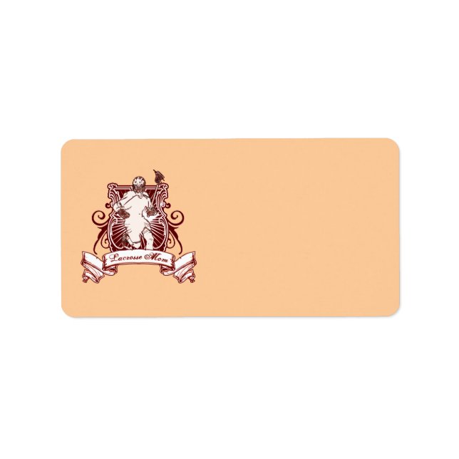 Lacrosse Mamma Adressetiketter (Framsidan)