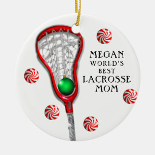 Lacrosse Mamma Julgransprydnad Keramik