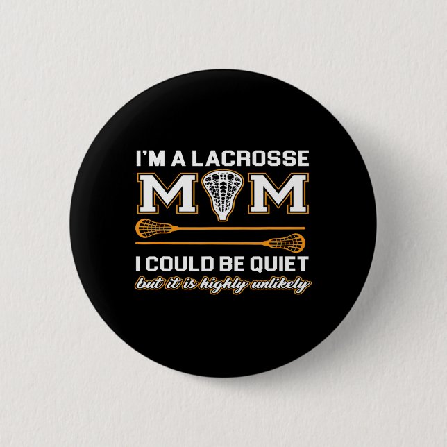 Lacrosse Mamma Lacrosse Gifts Knapp (Framsida)