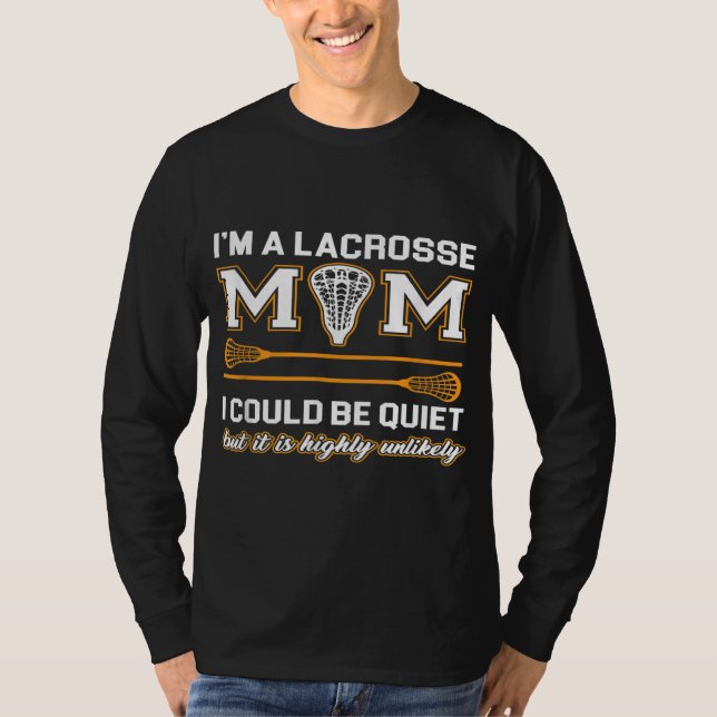 Lacrosse Mamma Lacrosse Gifts T Shirt (Framsida)