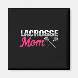 Lacrosse Mamma Lax Player Mor Boll Sport Game Sti Magnet