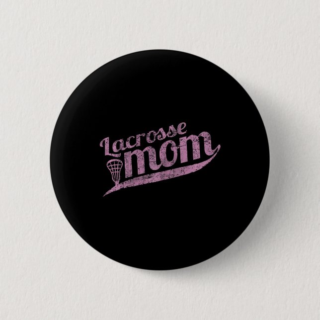 Lacrosse Mamma - Proud Lax Mor Tee Knapp (Framsida)