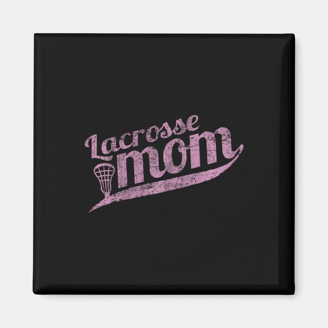 Lacrosse Mamma - Proud Lax Mor Tee Magnet (Framsidan)