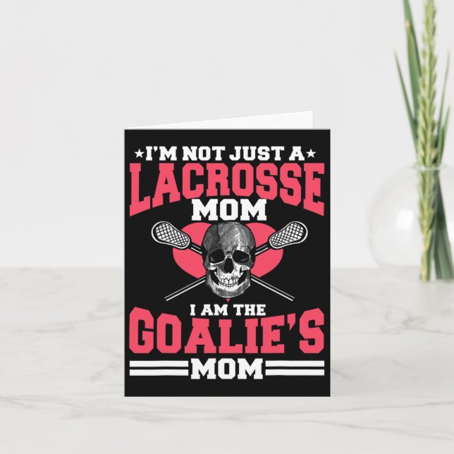Lacrosse Mamma Spelare Lagsport Mamma Mors Dag  Kort (Framsida)