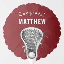 Lacrosse Maroon Congrats Ballong